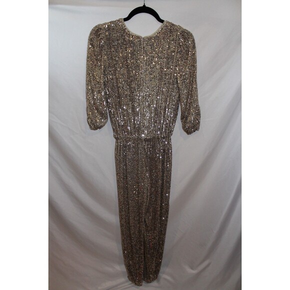 Generation Love Revolve Meadow Sequin Jumpsuit Champagne NWT $395 - Picture 12 of 12